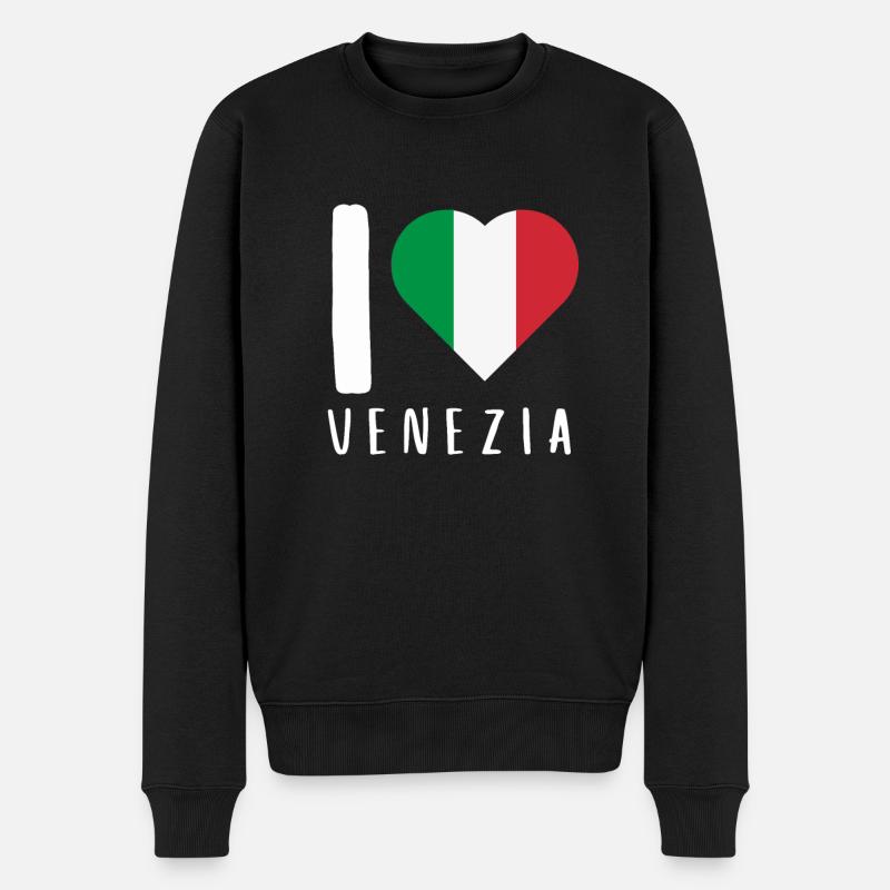 Venise Gondole Italie Venise - Pull Premium bio Homme - noir