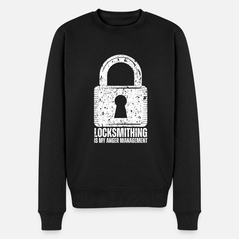 Lockpick Lockpicking Professional Locksmith - Männer Premium Bio Pullover - Schwarz