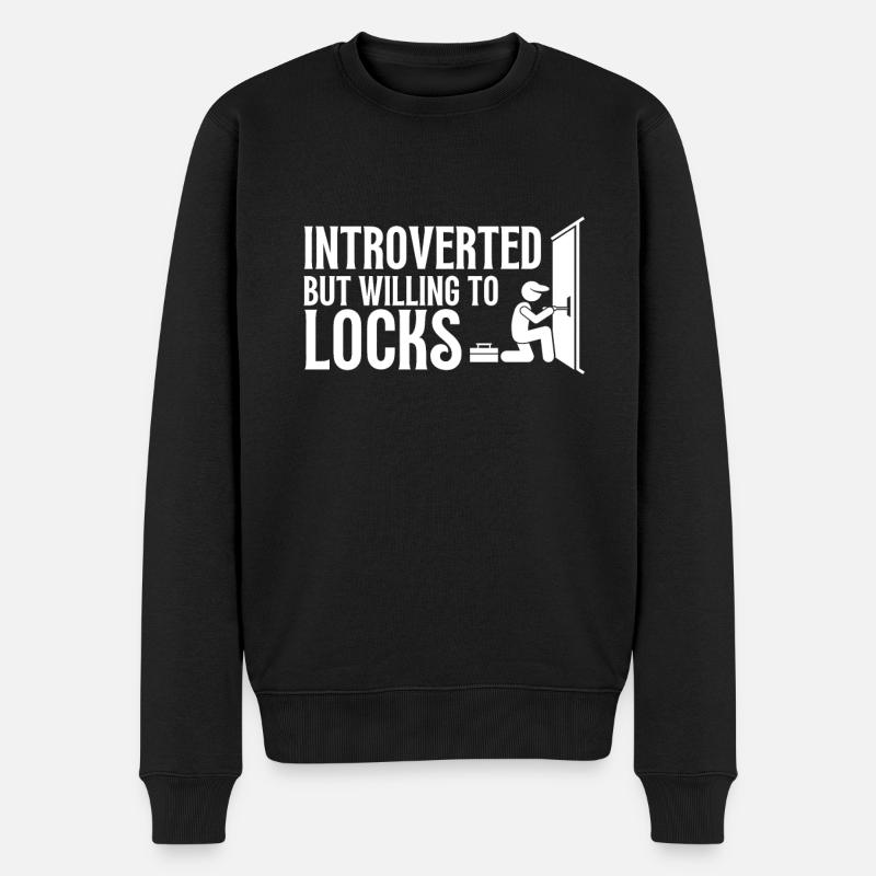 Lockpick Lockpicking Professional Locksmith - Men's Premium Organic Jumper - black