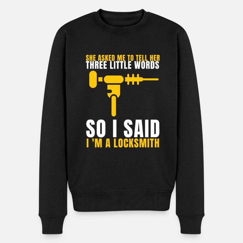 Lockpick Lockpicking Professional Locksmith - Männer Premium Bio Pullover - Schwarz