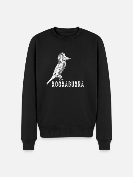 Terrestrial Tree Kingfisher Australian Bird, - Men's Premium Organic Jumper - black