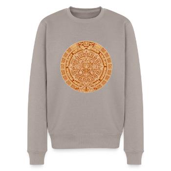Calendario Azteca Mexican Heritage Maya Aztec - Pull Premium bio Homme - taupe - Devant - Nico (187cm)