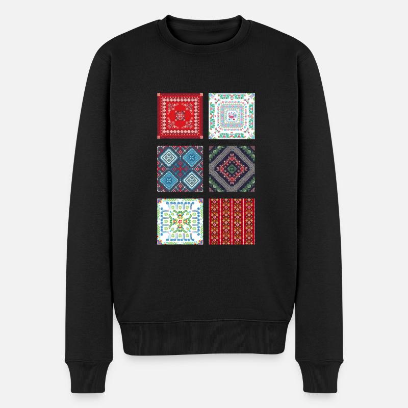 Calendario Azteca Mexican Heritage Mayan Aztec - Männer Premium Bio Pullover - Schwarz