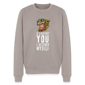 Calendario Azteca Mexican Heritage Maya Aztec - Pull Premium bio Homme - taupe - Devant - Nico (187cm)