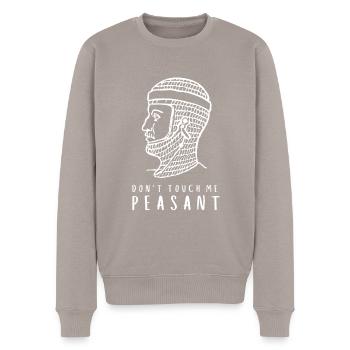 Huzzah Renaissance Festival Ren Faire Knight - Männer Premium Bio Pullover - Taupe - Vorne - Nico (187cm)