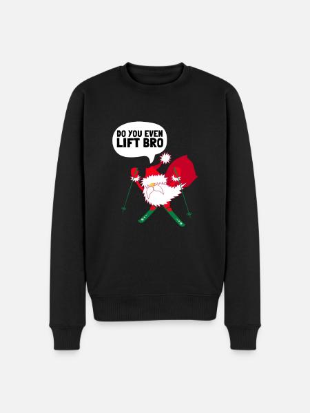 Soulevez-vous même Bro Ski - Pull Premium bio Homme - noir