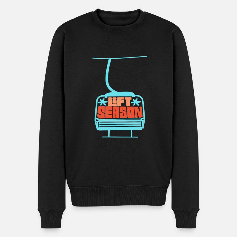 Soulevez-vous même Bro Ski - Pull Premium bio Homme - noir