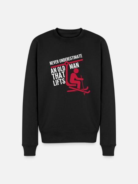 Soulevez-vous même Bro Ski - Pull Premium bio Homme - noir