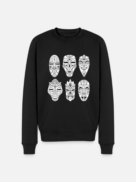 Maori Hei Tiki Tribal Tattoo New Zealand - Økologisk premium-sweatshirt til mænd - sort