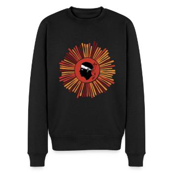 Corse Corsu Corssica 2B Head De Maure Corsica - Pull Premium bio Homme - noir - Devant - Nico (187cm)