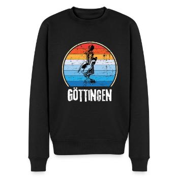 Göttinger Basketball Uni Göttingen Souvenir - Männer Premium Bio Pullover - Schwarz - Vorne - Nico (187cm)