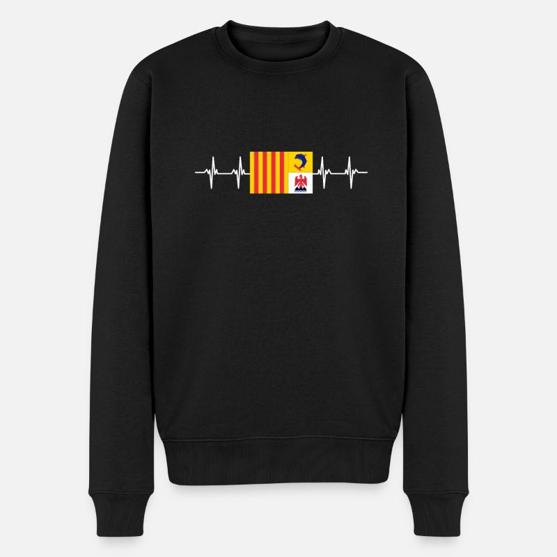 France Provence Alpes Côte d'Azur - Männer Premium Bio Pullover - Schwarz