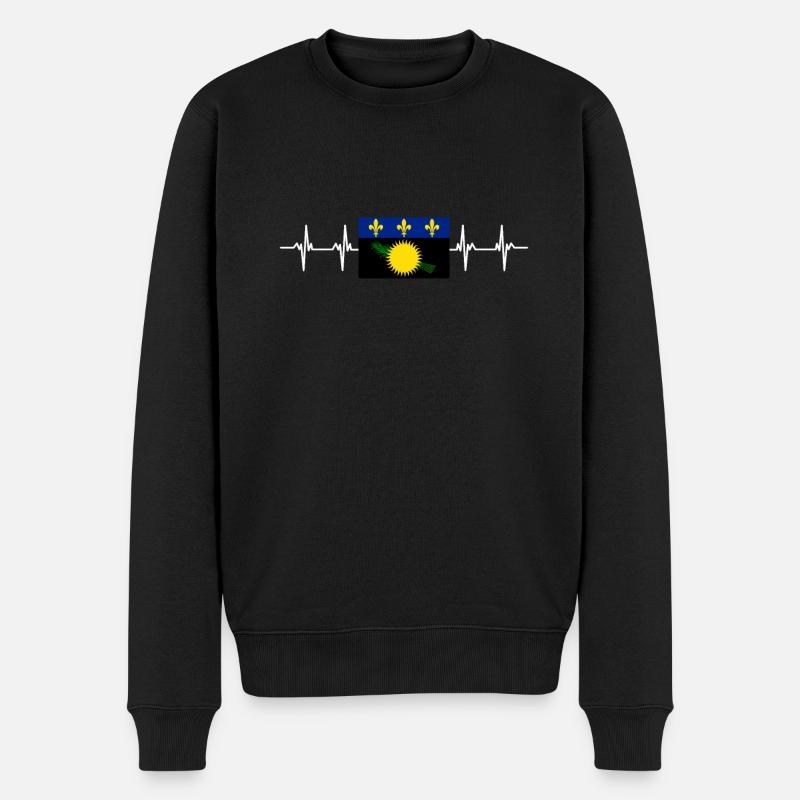 France Guadeloupe - Pull Premium bio Homme - noir