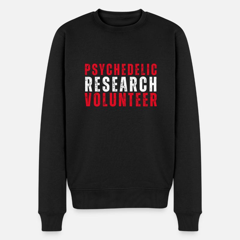 Bénévole pour la recherche psychédélique - Pull Premium bio Homme - noir