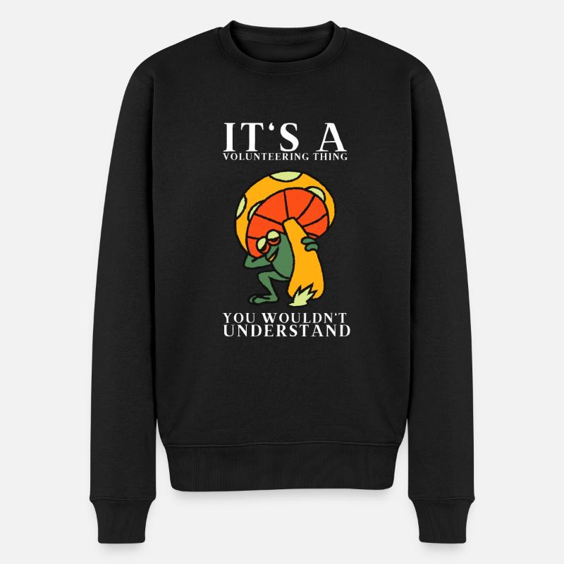 Psychedelic Research Volunteer - Männer Premium Bio Pullover - Schwarz