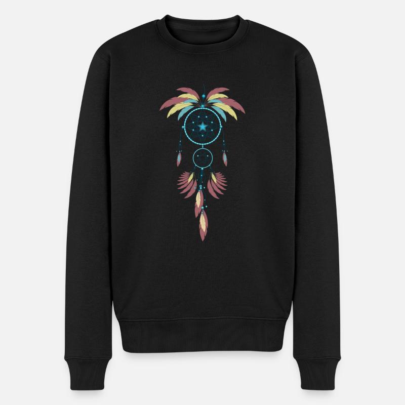 Amérindien Abénakis - Pull Premium bio Homme - noir