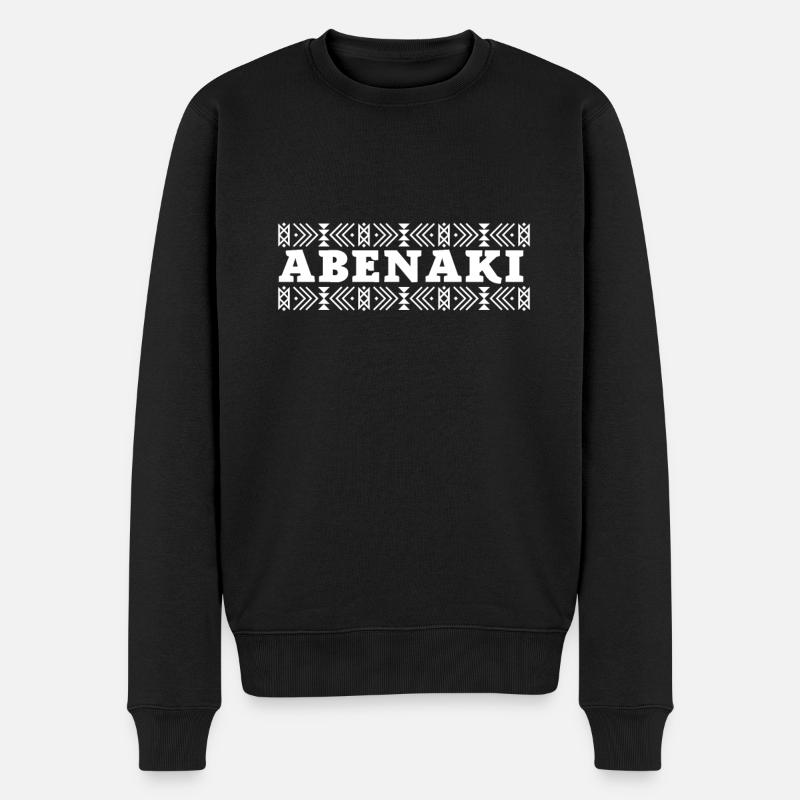 Amérindien Abénakis - Pull Premium bio Homme - noir