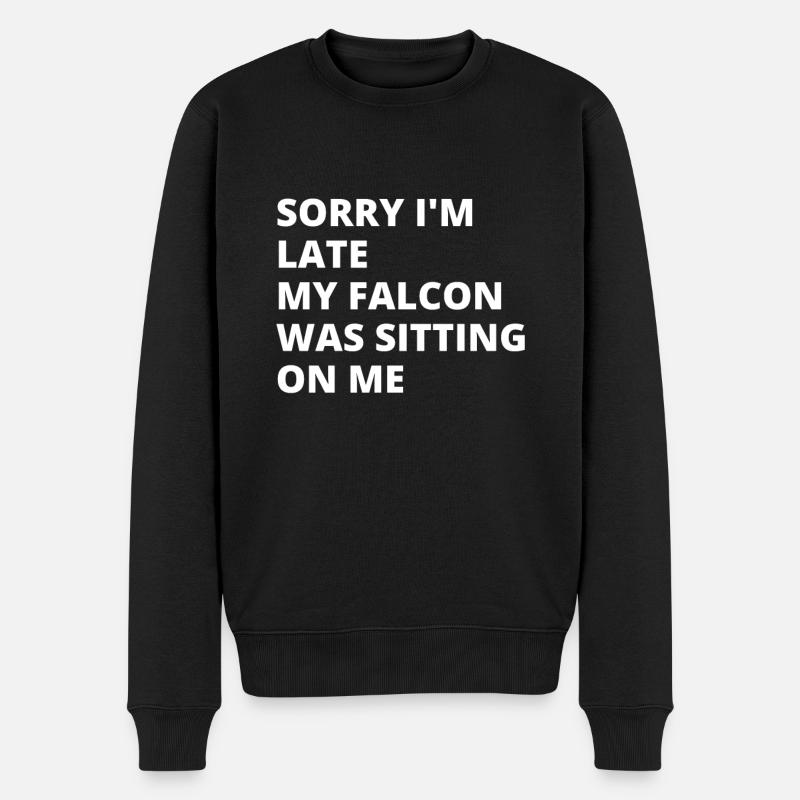 Falconer Falconry Ornithology Falcon Trainer - Männer Premium Bio Pullover - Schwarz
