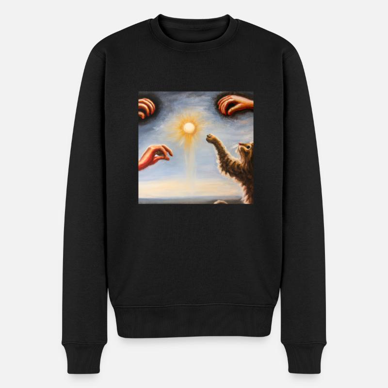 Histoire de l’art du chat - Pull Premium bio Homme - noir