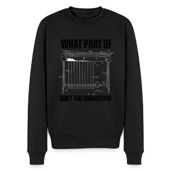 Pedal Steel Guitar - Männer Premium Bio Pullover - Schwarz - Vorne - Nico (187cm)