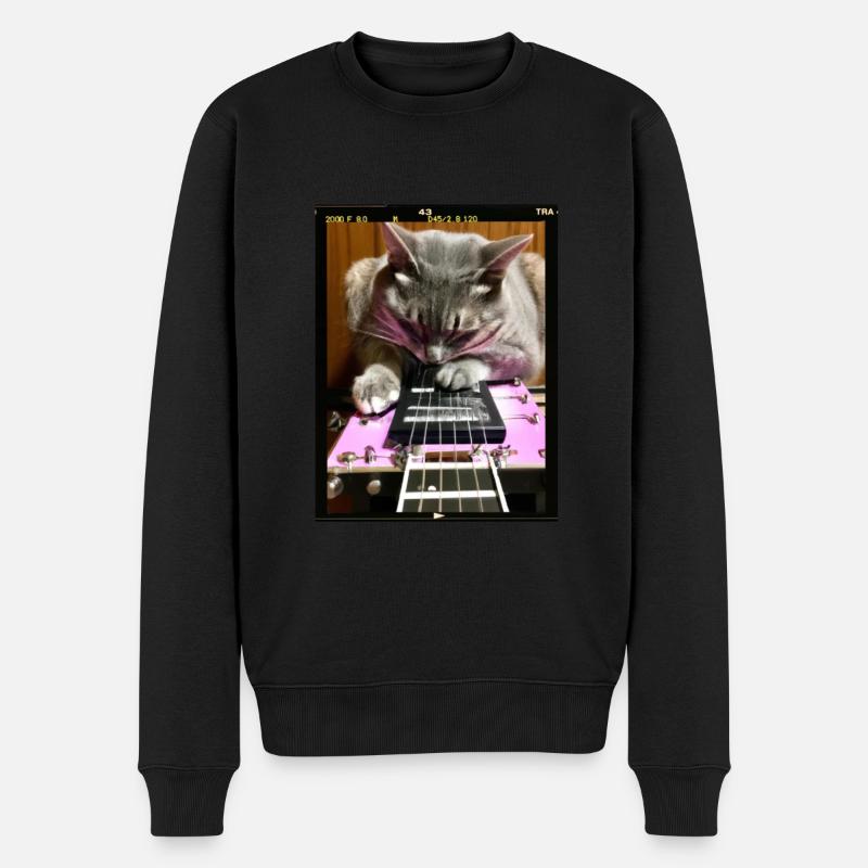 Pedal Steel Guitar - Männer Premium Bio Pullover - Schwarz
