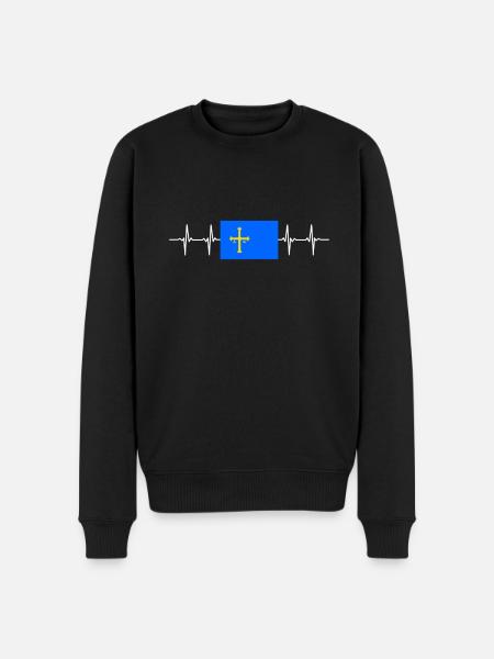 Espagne Région espagnole Asturies - Pull Premium bio Homme - noir