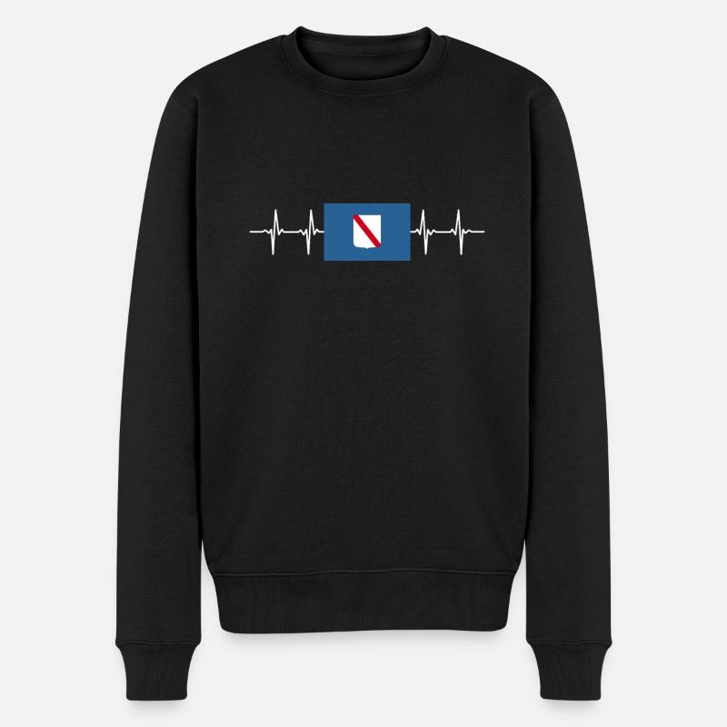 Italie Campanie italienne - Pull Premium bio Homme - noir