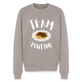 Cheese Curds Gravy Mix Canada Poutine - Pull Premium bio Homme - taupe - Devant - Nico (187cm)