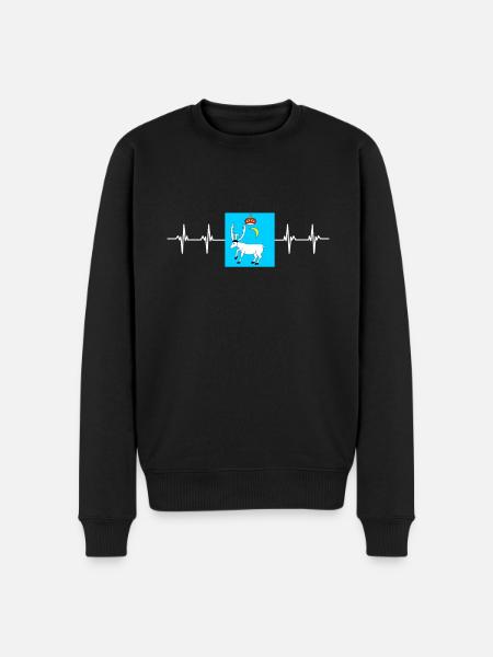Georgian Flag - Men's Premium Organic Jumper - black