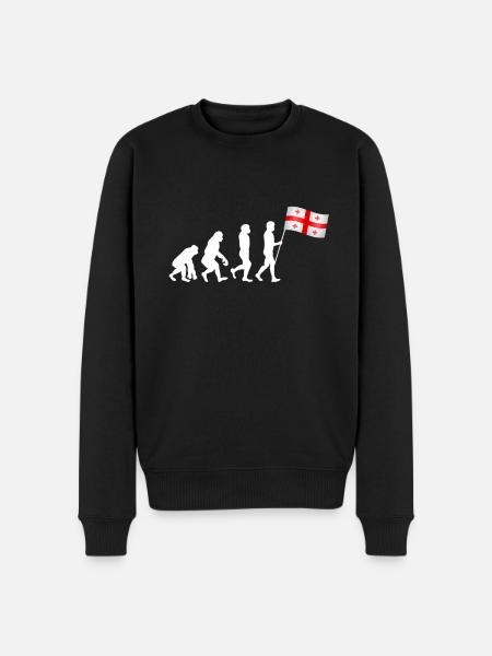 Drapeau géorgien - Pull Premium bio Homme - noir