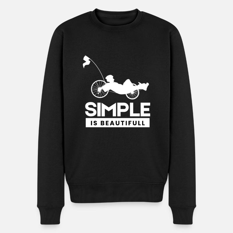 Vélo couché et vélomobile - Pull Premium bio Homme - noir