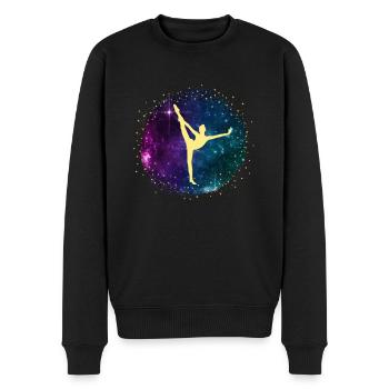 Cheerleader Tumbling Acrobat Cartwheel Mom - Men's Premium Organic Jumper - black - Front - Nico (187cm)