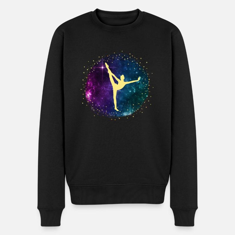 Cheerleader Tumbling Acrobat Cartwheel Mom - Männer Premium Bio Pullover - Schwarz