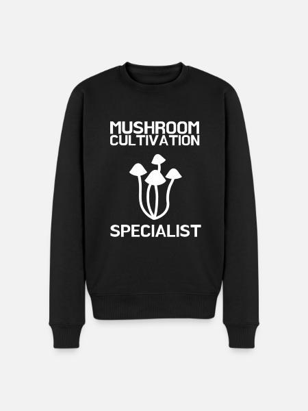 Mushroom Cultivation Farmer - Men's Premium Organic Jumper - black