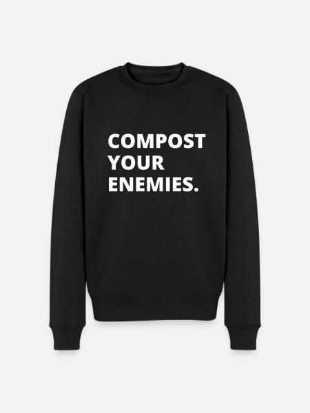 Compost Your Enemies - Men's Premium Organic Jumper - black