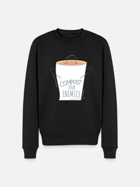Compost Your Enemies - Men's Premium Organic Jumper - black
