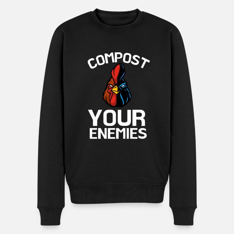Compostez vos ennemis - Pull Premium bio Homme - noir