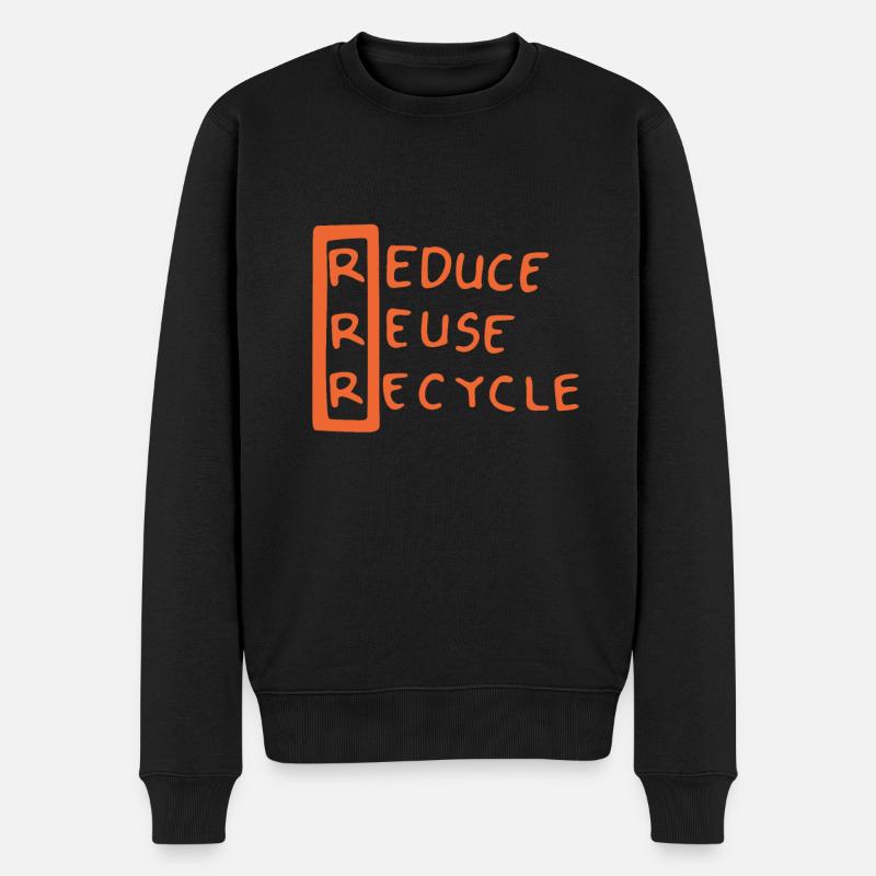 Recycler, j’aime recycler - Pull Premium bio Homme - noir
