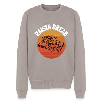 Baking Raisin Bread - Men's Premium Organic Jumper - taupe - Front - Nico (187cm)