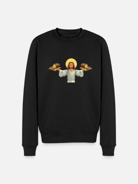 Baking Raisin Bread - Men's Premium Organic Jumper - black