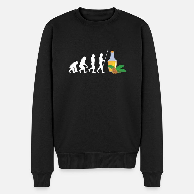 Superfood Huile de lin - Pull Premium bio Homme - noir