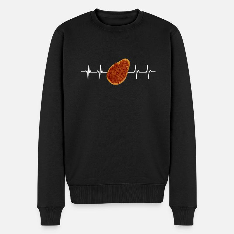 Superfood Huile de lin - Pull Premium bio Homme - noir