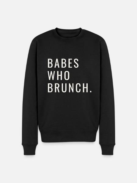 Babes Who Brunch Squat - Men's Premium Organic Jumper - black