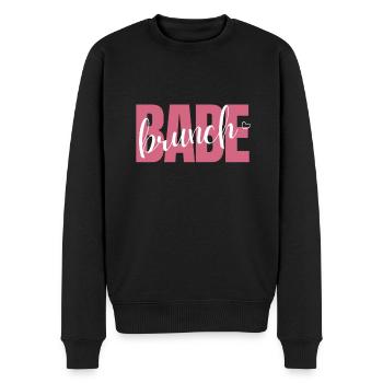 Babes Who Brunch Squat - Männer Premium Bio Pullover - Schwarz - Vorne - Nico (187cm)