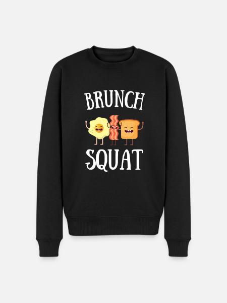 Babes Who Brunch Squat - Men's Premium Organic Jumper - black
