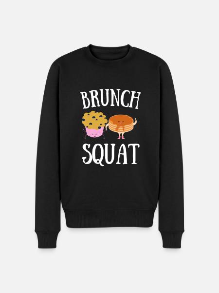 Babes Who Brunch Squat - Men's Premium Organic Jumper - black