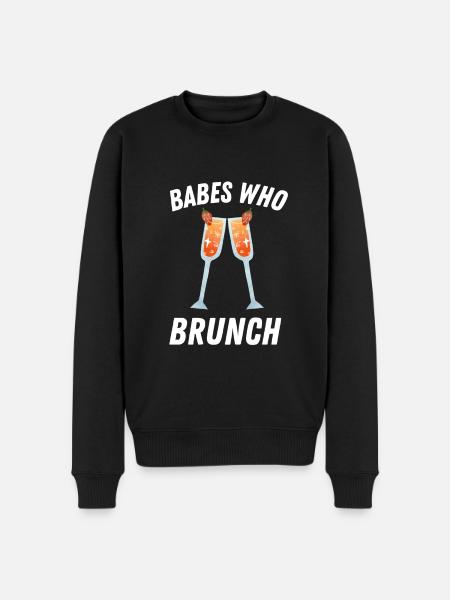 Babes Who Brunch Squat - Men's Premium Organic Jumper - black