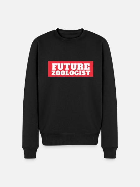 Future Zoologist Birthday Wildlife - Men's Premium Organic Jumper - black