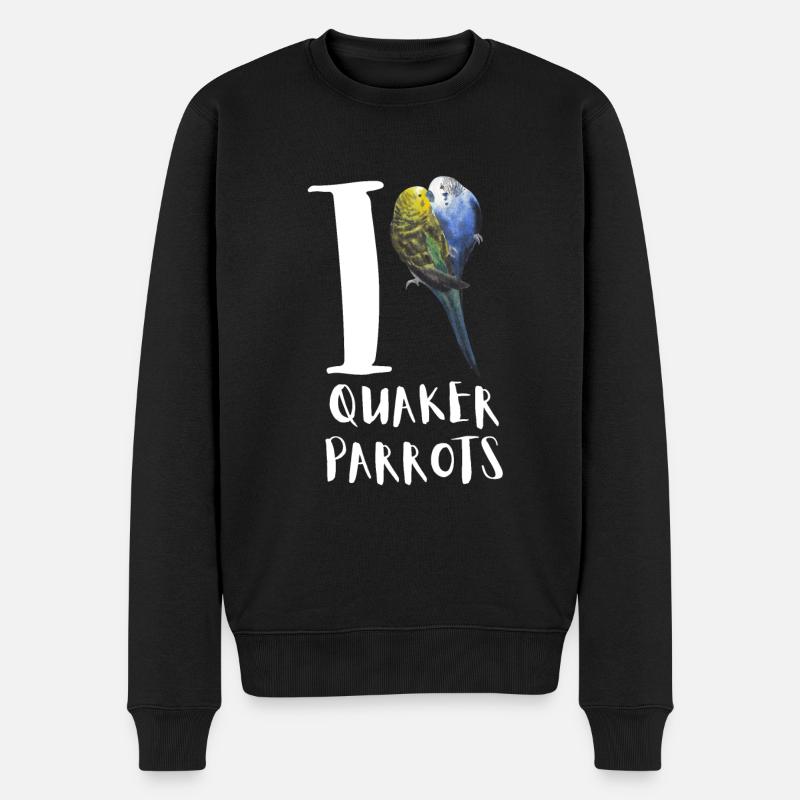 Blue Quaker Parrot Maman - Pull Premium bio Homme - noir