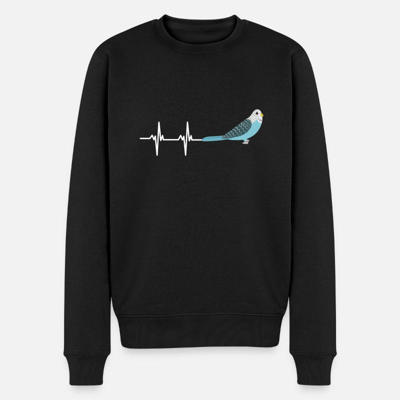 Blue Quaker Parrot Maman - Pull Premium bio Homme - noir